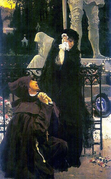 Ilya Repin The Stone Guest. Don Juan and Dona Ana.